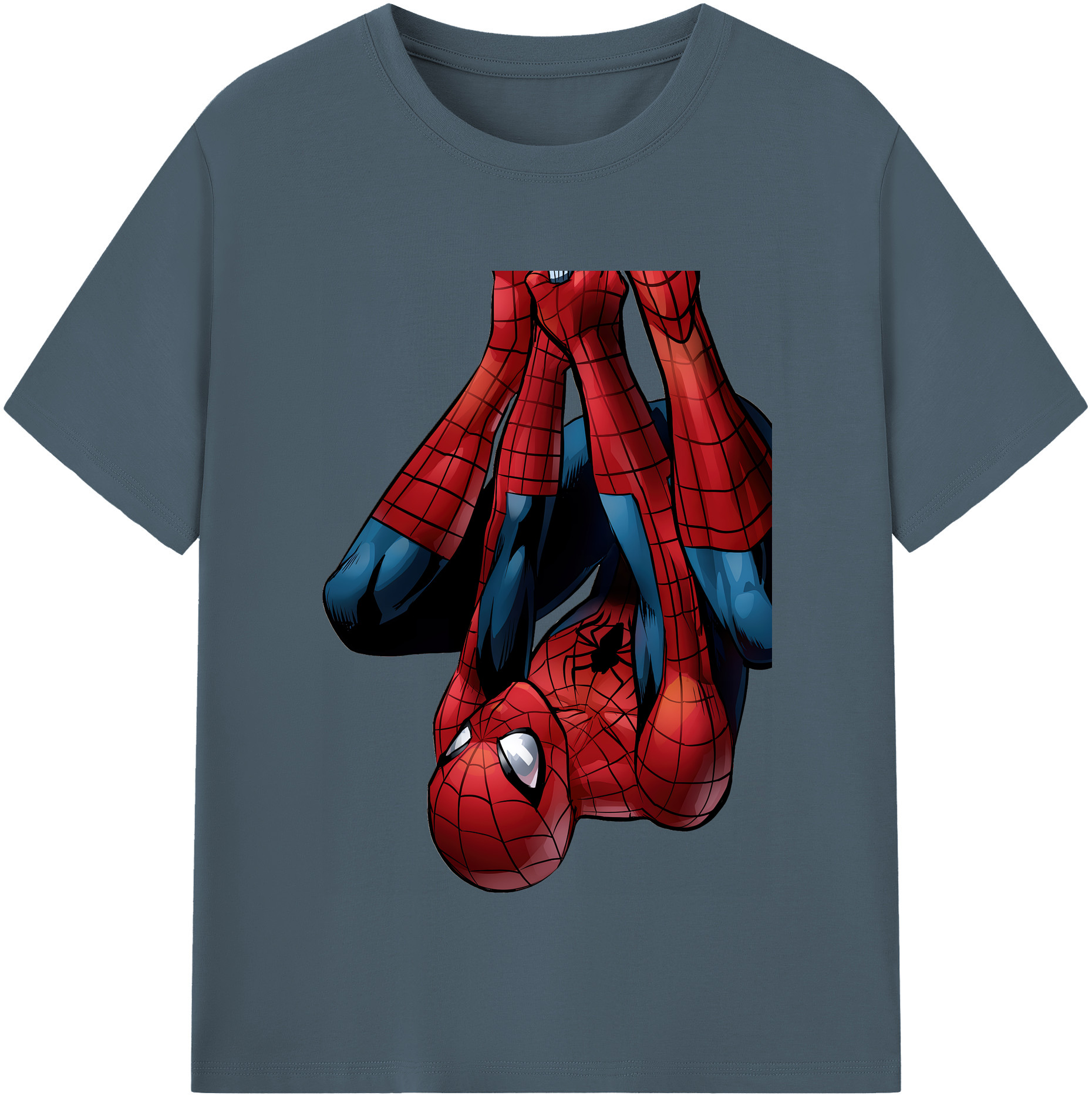 （画像用） Spider Man スパイダーマン 綿100％半袖Tシャツ（フロントプリント）
